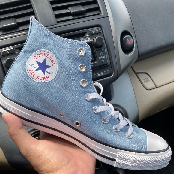 converse all star denim blue